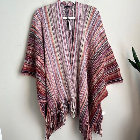 Coco Knit Boho Poncho O/S - Picture 1 of 6